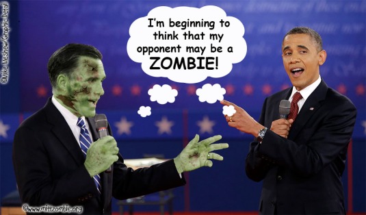 Mitt-Zombie-Barak-Obama-Presidential-Debate-Mike-Meshew