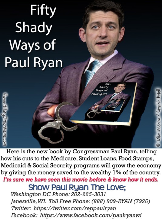 Fifty Shady Ways of Paul Ryan