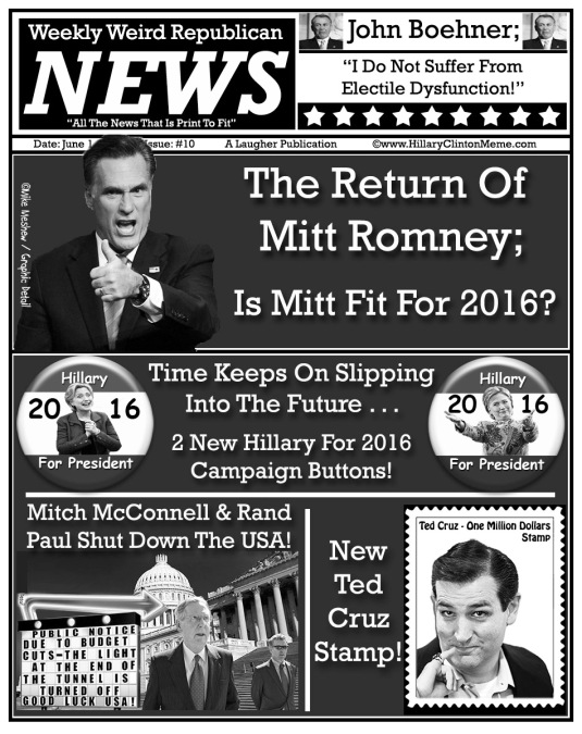 Weekly Weird Republican News Issue 10